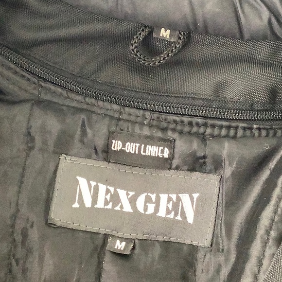 Nexgen Harley Davidson embroidered patches Motorcycle Zip out liner jacket SZ M - Picture 7 of 16